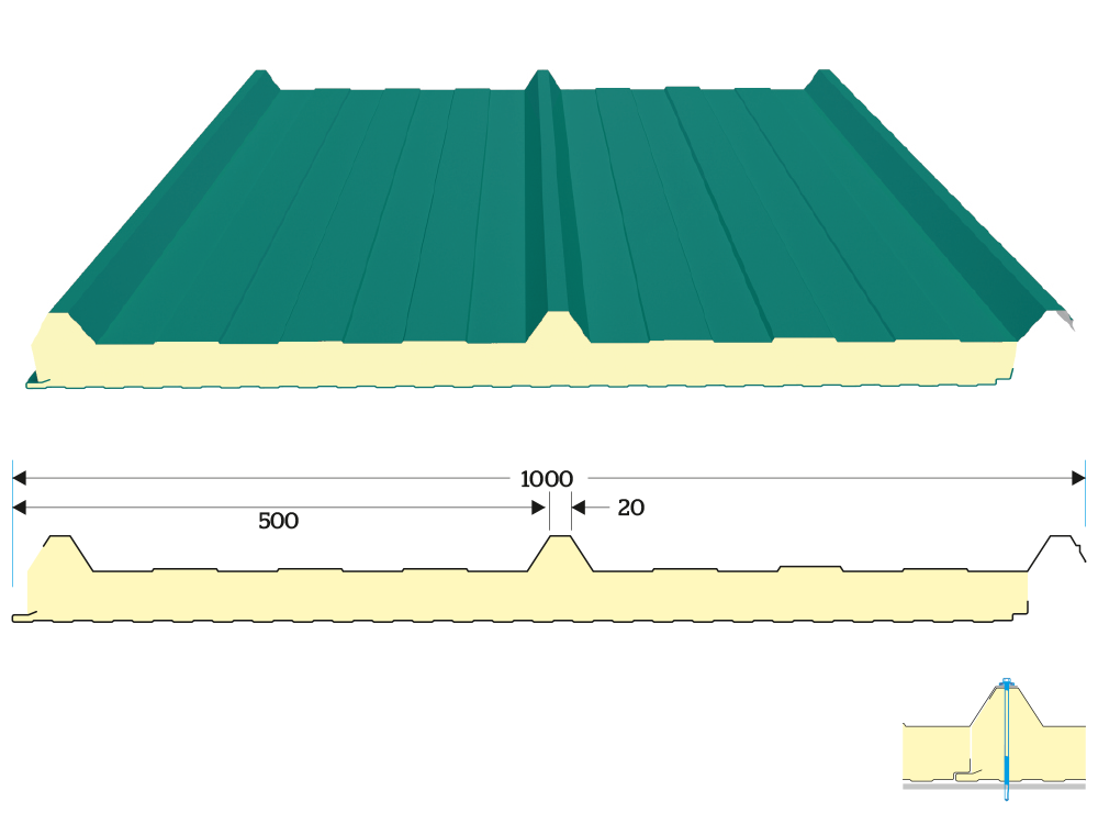 3 Hadveli Çatı Panel